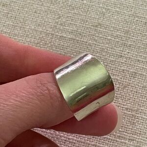 Minimalist Sterling Silver Cigar Band Ring Size 7